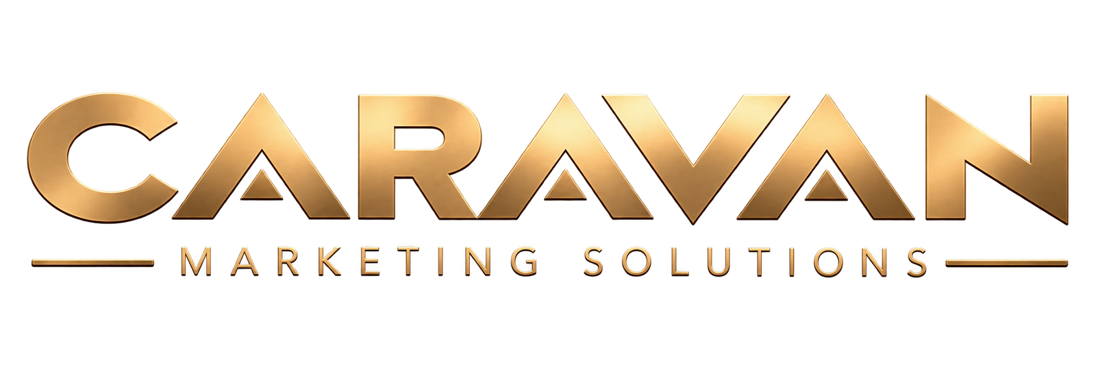 caravan gold metallic logo